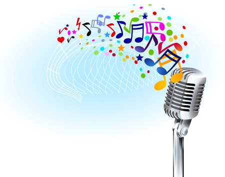 to play from the musicのイラスト素材