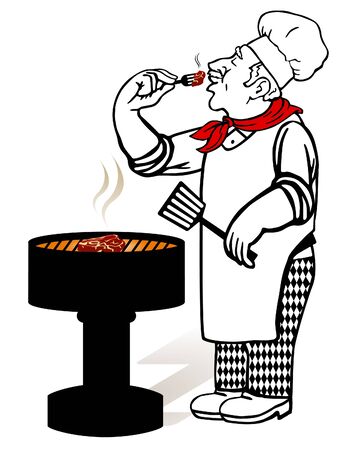 Grill Masterのイラスト素材