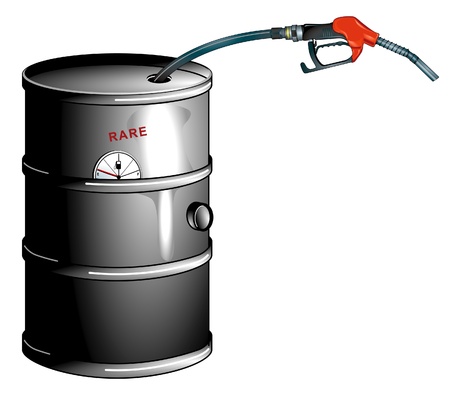 oil barrel is emptyのイラスト素材