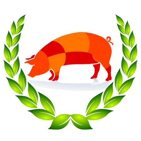 Quality Pig Signのイラスト素材
