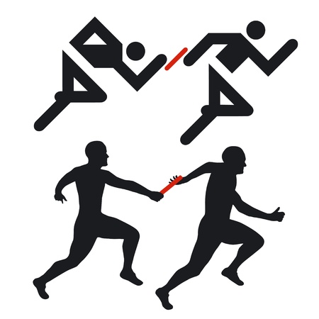 Relay changeのイラスト素材