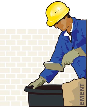 Masons at workのイラスト素材