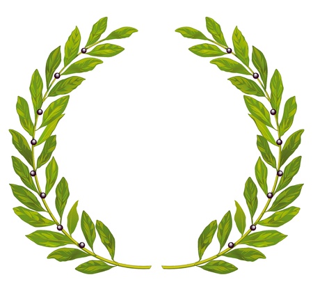 Laurel wreath and laurelのイラスト素材