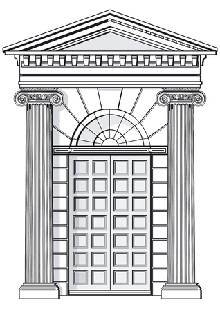 Classic entranceのイラスト素材