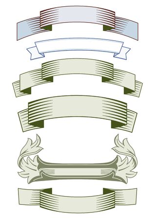 Label ribbonのイラスト素材