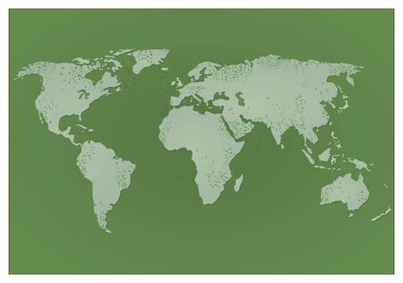 World map on chalkboardのイラスト素材