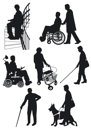 disabled personのイラスト素材