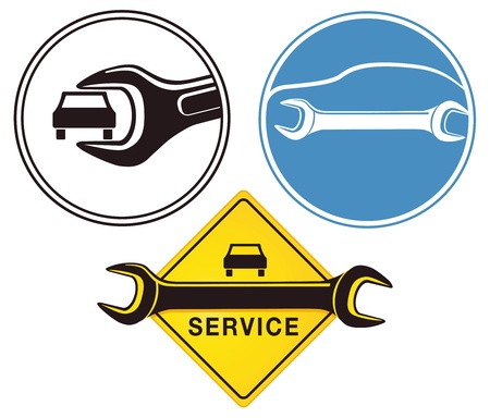 Auto Repair signのイラスト素材
