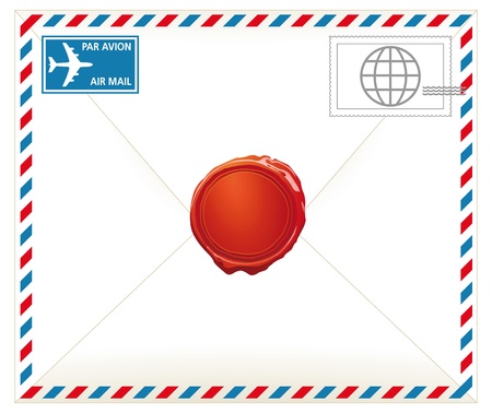 Airmail letterのイラスト素材