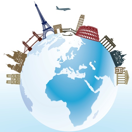 Travel and landmarks のイラスト素材