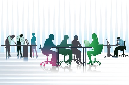 Business people in officeのイラスト素材