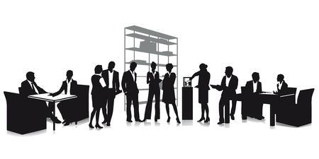 relaxed business peopleのイラスト素材