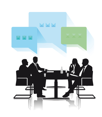 discussion groupsのイラスト素材