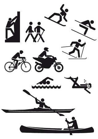 Various sports characters のイラスト素材