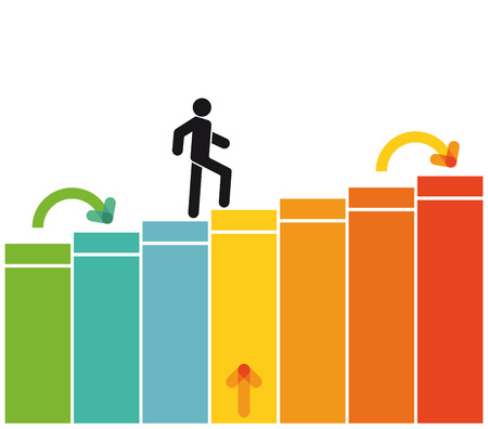 Step by step のイラスト素材