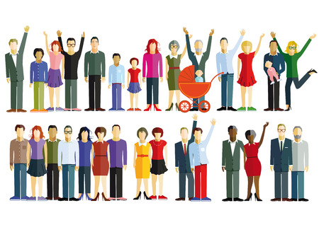 Family and Friendsのイラスト素材