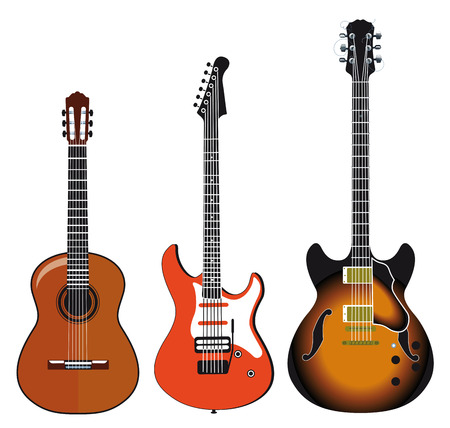 three guitarsのイラスト素材