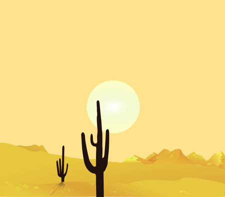 Desert Landscapeのイラスト素材