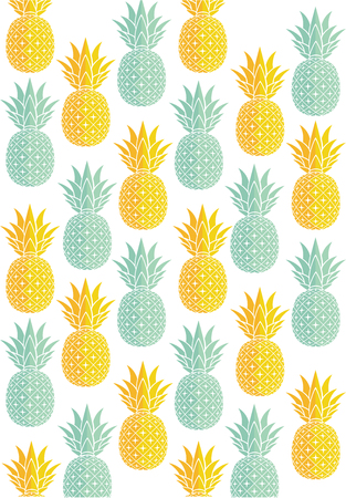 pineapple patternのイラスト素材