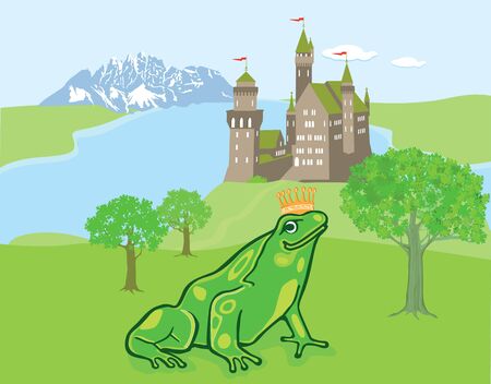 Frog King storyのイラスト素材