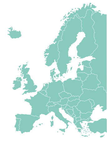 European map Geographical, graphicのイラスト素材