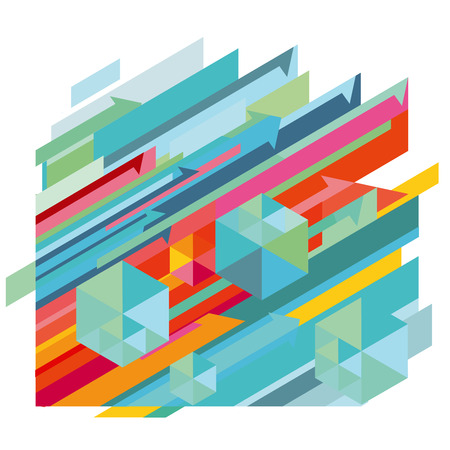 Dynamic pattern, abstract illustrationのイラスト素材