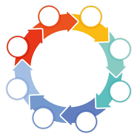 Workflow concept information, illustrationのイラスト素材