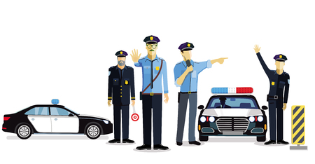 Police check, police useのイラスト素材