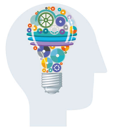 Think about ideas and plan strategyのイラスト素材