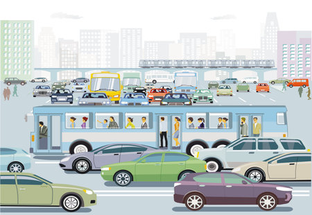 Road transport by public bus and public transport