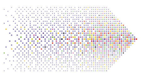 Arrow direction isolated on white background, concept illustrationのイラスト素材