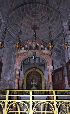 Interior of the church of the Holy sepulcher in Jerusalem, Israelのeditorial素材