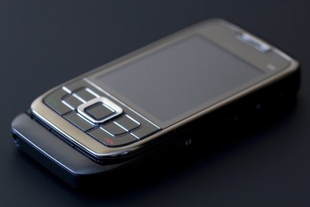 Silver mobile elegant and suggestiveの写真素材
