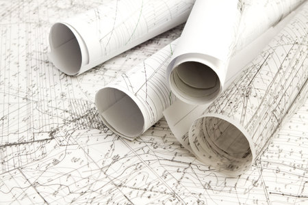architecture blue plans