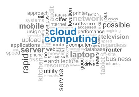 Cloud Computing Technology - Word Cloudの写真素材