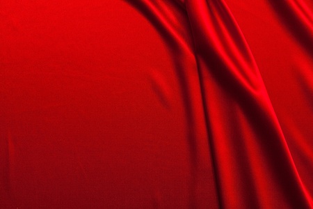 luxurious red satin background closse upの写真素材