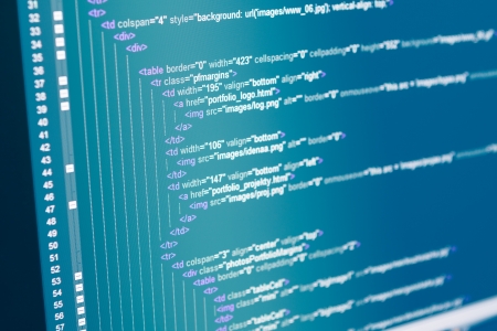 Program code on a monitorの写真素材