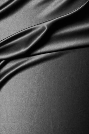 luxurious black satin background closse upの写真素材