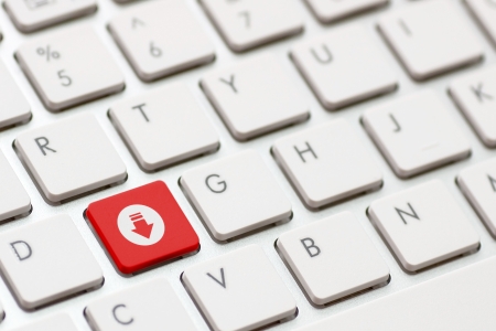 A download enter button key.の写真素材