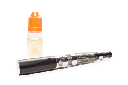 Electronic cigarette  e-cigarette  isolated on whiteの写真素材
