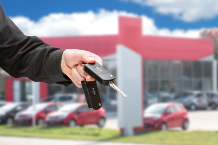 Hand with a Car keys  Transportation  Driving の写真素材