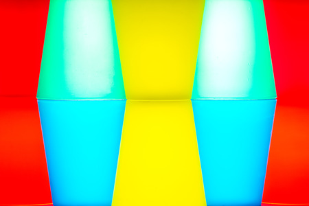 Abstract background of colored frosted plastic. High resolution.の写真素材