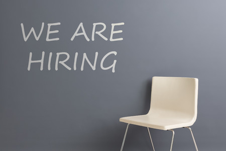 resources job employment career jobless recruitment interview business applicant hiring talent design hire chair white minimalism sitting blank space headhunting concept - stock imageの写真素材