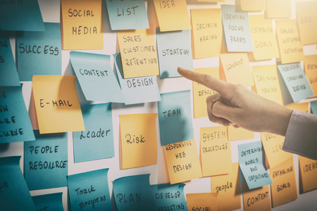 brainstorming brainstorm strategy workshop business note notes stickyconcept - stock imageの写真素材