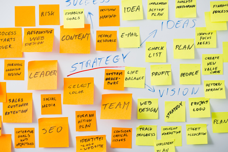 brainstorming brainstorm strategy workshop business note notes sticky - stock imageの写真素材