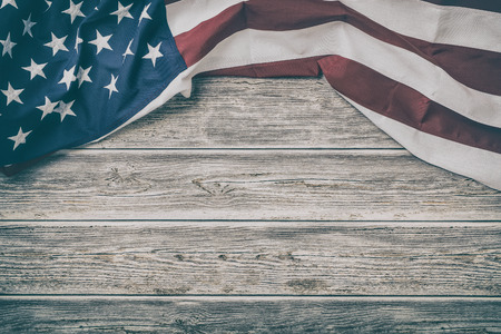 American flag for Memorial Day, 4th of July or Labour Dayの写真素材