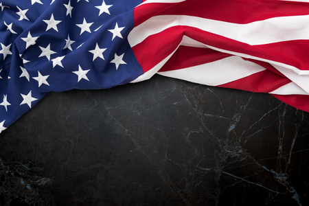 American flag for Memorial Day, 4th of July or Labour Dayの写真素材