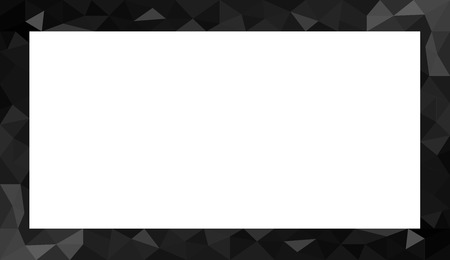 Black abstract geometric triangular polygon style illustration graphic background for presentation with room for copy, photos and moreのイラスト素材