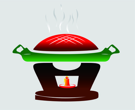 Pig Barbequeのイラスト素材