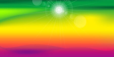 sun color vector backgroundのイラスト素材